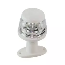 Огонь топовый на стойке 4", белый, пластиковый, 12 В, LED, Ba15d LPARDFX00009