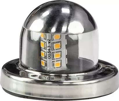 Огонь топовый светодиодный, нержавеющий корпус 00343-LD