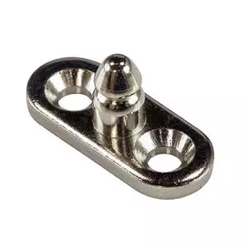 Ответная часть DOT для тентовой застежки с панелькой, никелированная латунь 90XB163471A