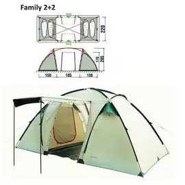 Палатка Family 2+2 RockLand 10016