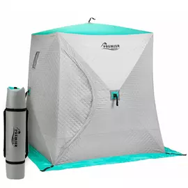 Палатка зимняя куб комфорт утепл. 1,8х1,8 biruza/gray premier (pr-iscc-180bg) tr-226458