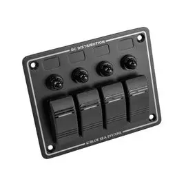 Панель бортового питания 4 переключателя, с автоматами 8372