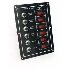 Панель бортового питания 6 переключателей, автоматы C91319