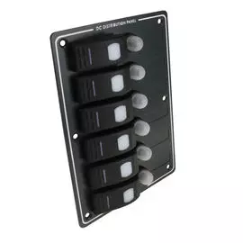 Панель бортового питания 6 переключателей, автоматы AES121415A