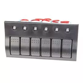 Панель бортового питания 6 переключателей, автоматы, Skipper PN186SWA_SK