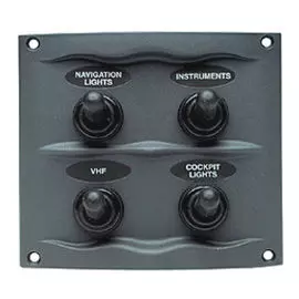 Панель переключателей 4шт с резиновыми колпачками 900-4WP