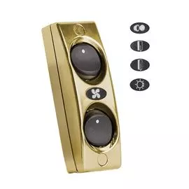 Панель выключателей 2шт золото 1101-GD