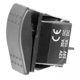Переключатель двухпозиционный (ON)-OFF 12В/20А 4Р без фиксации 1 положения, Skipper SW21UF18204P_SK