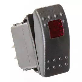 Переключатель двухпозиционный (ON)-OFF 12В/20А 5Р без фиксации 1 положения, Skipper SW21UF18205PL_SK