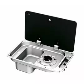 Плита газовая с мойкой, стеклянная крышка, CAN, FL1324 FL1324