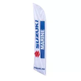 Полотно флага "SUZUKI MARINE" для флагштока (левое расположение логитипа) flag(polotno)-SM(left)