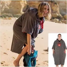 Пончо-полотенце x/бREDORIGINALLuxury Change Robe grey M (на рост 145-175см) tv-2234