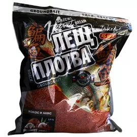 Прикормка BRICK Velvet BV0207 (Лещ+Плотва) кокос и анис, Takedo 0,8кг (10шт) tr-194542