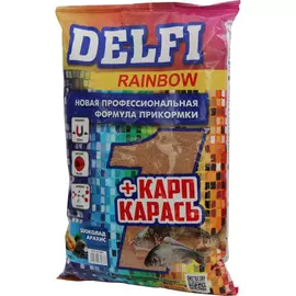 Прикормка DELFI Rainbow (карп + карась; шоколад, арахис, коричн., 800 г) tr-194603
