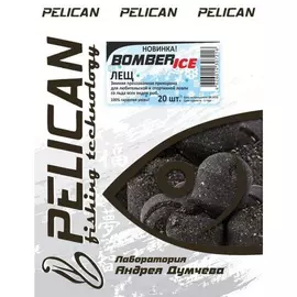 Прикормка зимняя PELICAN BOMBER-ICE Лещ (1уп.-20шт.) (PE-040) tr-156605