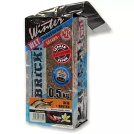 Прикормка зимняя увлажненная TAKEDO BRICK! Ice (лещ, плотва; корица, подсолнух, мотыль, 100 г) tr-218681