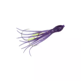 Приманка оснащенная HIGASHI Soft Octopus 9 Purple #000 HB-007 4/0 hg-02552