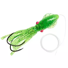 Приманка оснащенная HIGASHI Squid 10 L.Green #001 HA-006 XXL