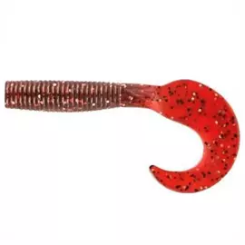 Приманка съедобная ALLVEGA "Flutter Tail Grub" 8см 3,6г (7шт.) цвет cranberry seed tr-216083