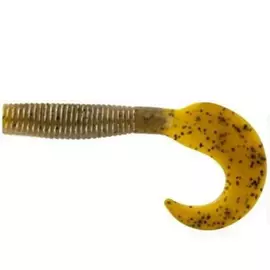 Приманка съедобная ALLVEGA "Flutter Tail Grub" 8см 3,6г (7шт.) цвет beer w/pepper SB-FTG80-018 tr-216079