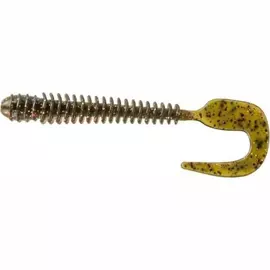 Приманка съедобная ALLVEGA "Monster Worm" 10см 3,3г (6шт.) цвет green pumpkin red flake tr-216102