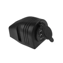 Разъем USB 5В 3.1А для крепления на приборную панель, чёрный AES1118SU313