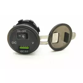 Разъем USB Charger QC3.0 с вольтметром A2023