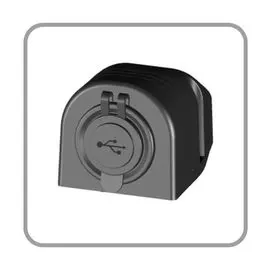 Разъем USB для крепления на приборную панель, чёрный AD2313