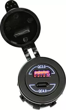 Разъем USB QC3.0 5в 2.4А и USB QC4.0 4620136058490