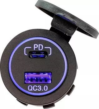 Разъем USB QC3.0 5в 3А и USB PD 4620136058407