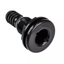 Разъем водосброса пластиковый под шланг 25 мм, черный SFDS2100001