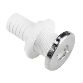 Разъем водосброса пластиковый с крышкой из нержавеющей стали под шланг 29 мм 2560429400