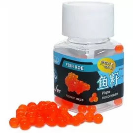 Резина съедобная takedo hunter икра лососевая (7мм, цв. оранжевый прозрачный, аром. икра, 50 шт) tr-245818