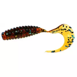 Резина съедобная твистер TAKEDO Hunter Ребристый (76 мм цв. D010 ароматизатор рыба 8 шт) tr-209930