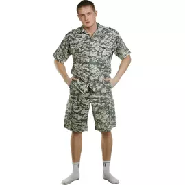 Рубашка Сафари (ПЛ, Cotton, рис.Л-11, р.96-100, рост. 170-176) КОСМО ТЕКС tr-64201