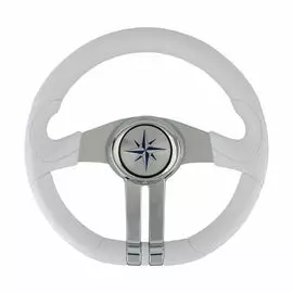 Рулевое колесо BALTIC обод белый, спицы серебряные д. 320 мм VN133203-08