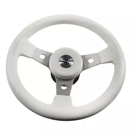 Рулевое колесо DELFINO обод белый,спицы серебряные д. 310 мм VN70103-08
