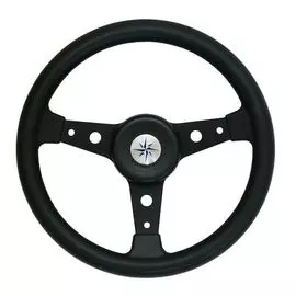 Рулевое колесо DELFINO обод и спицы черные д. 340 мм VN70402-01