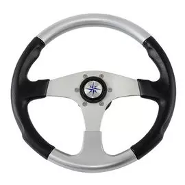 Рулевое колесо EVO MARINE 2 обод черносеребряный, спицы серебряные д. 355 мм VN850001-93