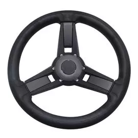 Рулевое колесо GIAZZA хром черный, д.350 мм 3GZA3571