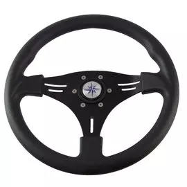 Рулевое колесо MANTA обод и спицы черные д. 355 мм VN70552-01