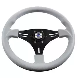 Рулевое колесо MANTA обод серый, спицы черные д. 355 мм VN70552-03