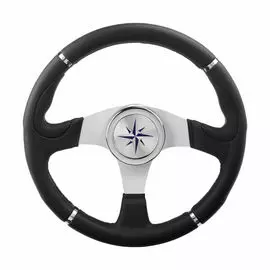 Рулевое колесо ORION обод черный, спицы серебряные д. 340 мм VN934122-01