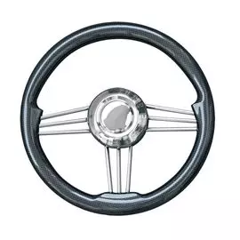 Рулевое колесо Osculati, диаметр 350 мм, цвет черный (имитация карбона) 45-175-35