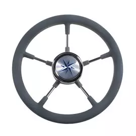 Рулевое колесо RIVA RSL обод серый, спицы серебряные д. 320 мм VN732022-03