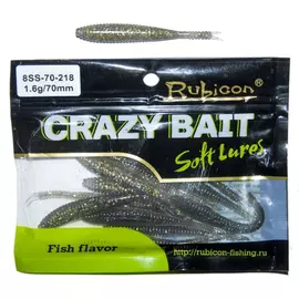 Съедобная силиконовая приманка RUBICON Crazy Bait SS 1.6g, 70mm, цвет 218 арт. 8SS-70-218 (12 шт) tr-197648