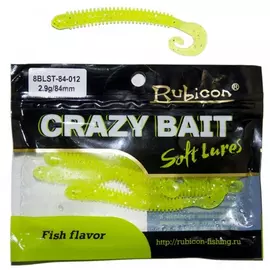 Съедобная силиконовая приманка RUBICON Crazy Bait BLST 2.9g, 84mm, цвет 012 арт. 8BLST-84-012 (8 шт) tr-197755