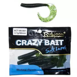 Съедобная силиконовая приманка RUBICON Crazy Bait CT 3.7g, 90mm, цвет 001 арт. 8CT-90-001 (6 шт) tr-197616