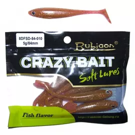 Съедобная силиконовая приманка RUBICON Crazy Bait DFSD 5g, 84mm, цвет 010 арт. 8DFSD-84-010 (6 шт) tr-197734