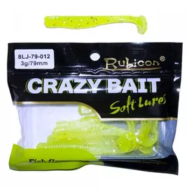 Съедобная силиконовая приманка RUBICON Crazy Bait LJ 3g, 79mm, цвет 012 арт. 8LJ-79-012 (8 шт) tr-197693